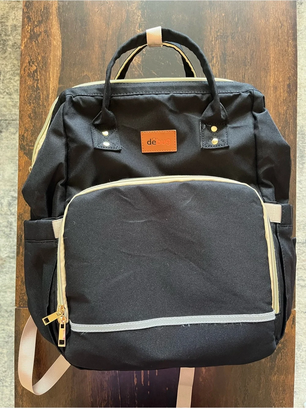 Diaper Bag Backpack w Portable Changing Station